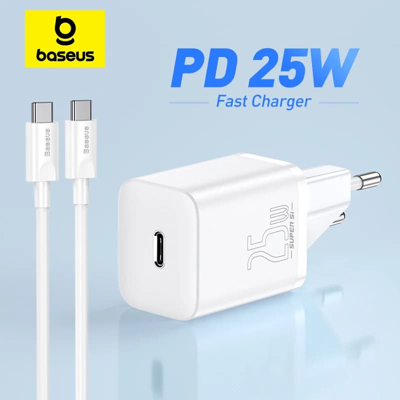 25W kaasaskantav USB-C PD kiirlaadija telefonidele
